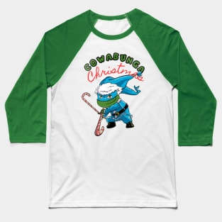 COWABUNGA CHRISTMAS LEO! Baseball T-Shirt